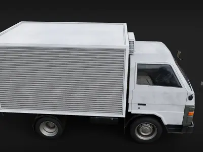 Toyota Dyna Box Van Low-poly 3D model