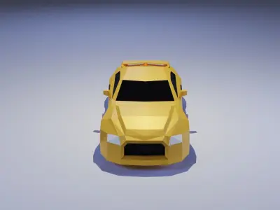 Nissan GT-R Low-poly 3D model