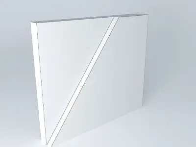 Stage wall blue Free 3D model