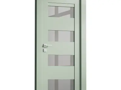 Modern interior door 16 3D model