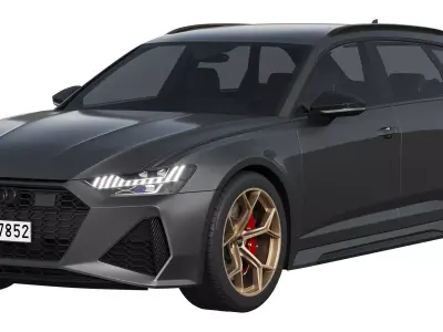 Audi RS6 Avant performance 2023 3D model