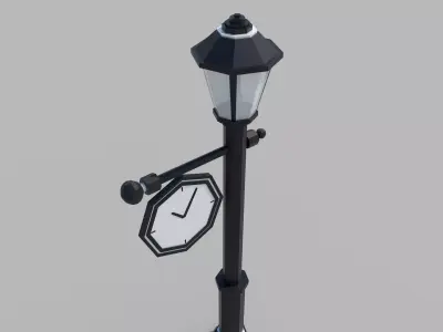 Light Pole Free low-poly 3D model