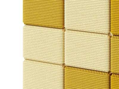 FABRICK Cord Panels Mosaic Murals by Brocoloco 3D model