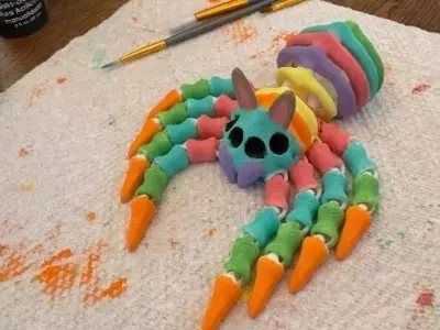 Flexi Spider skeleton  3D print model