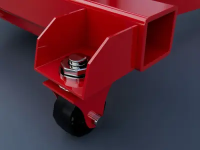 Folding workshop crane Clarke model 3D model