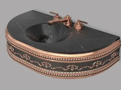 Classic Wash Basin 3 3D model