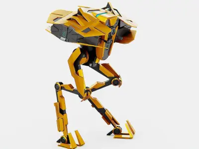 DROID FOVOS-X  Rigged for Unreal Engine - Unity - MIXAMO 3D model