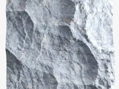 325-RockPanel piece of rock 3D model