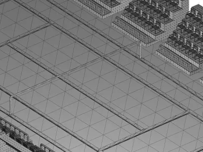 Stylish Tennis Stadium 3D model