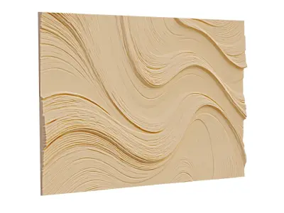 decor set wall panel relief mural CNC 15  3D print model