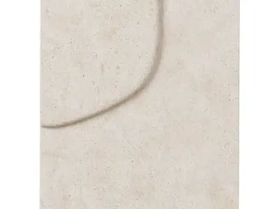 Mirta beige papier mache wall hangings by Kave home 3D model