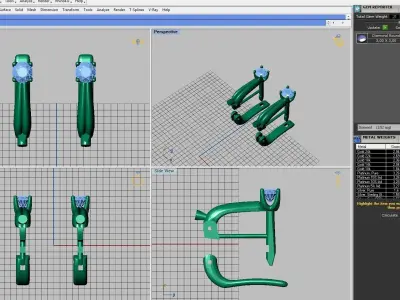 Set Ring and earring ready for 3d print 3D print model