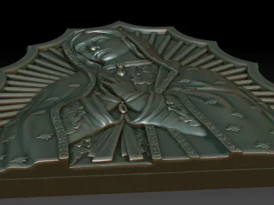 Virgin of Guadalupe 3D model