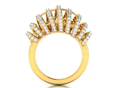 Women Ring 3dm STL OBJ FBX Render Details 3D print model