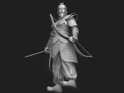 Jang Bo go        an ancient Korean sea merchant and general 3D print model