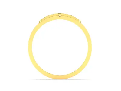 Band 3dm Render Details gold ring that says forever 3D print model