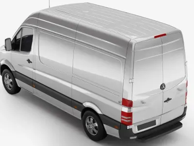 Mercedes Benz Sprinter Van L2H2 2018 3D model