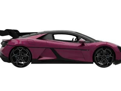 BYD Yangwang U9 2024 Low-poly 3D model