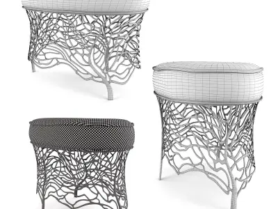 Fan Tabouret 3D model