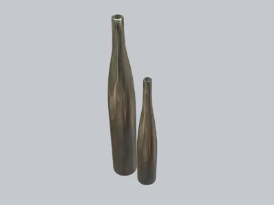 Silver Bottles - Garrafas de Prata Low-poly 3D model
