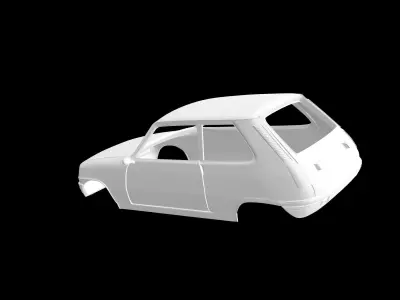 Renault 5 car 3D print model