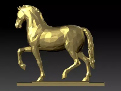 Decorative horse statues - feng shui art - 3D print 3D print model