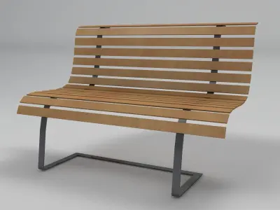 Wood Chair Free 3D model buy