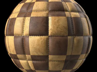 Leather Materials 28- Stitched Leather By Sbsar Texture