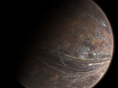 Desert Planet 05 Free 3D model