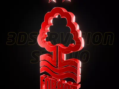 Nottingam Forest logo - Cinematic - 3D print 3D model