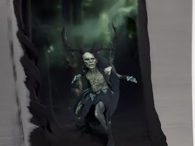 Ancient Forest Spirit model pack Low-poly 3D model