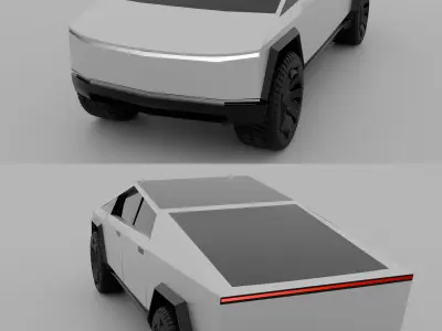 Tesla cyber truck 3D model get
