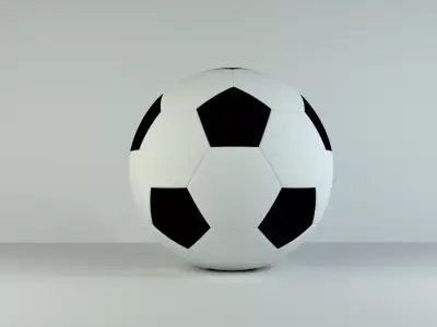 Bola de Futebol Low-poly 3D model