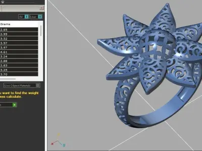 Fancy Womens Rings Plain Rings Ready STL 3DM Models Rings 3D print model 29
