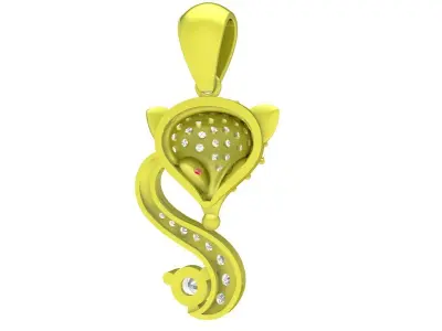 Luxury Snake Pendant Jewelry 3D Model 4026 3D print model