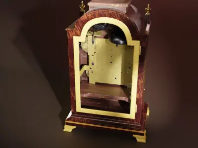 Rare floor clock Low-poly 3D model