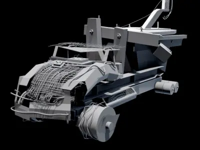 Abstract truck Low-poly 3D model