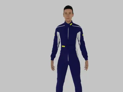 Race Driver Low-poly 3D model purchase