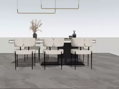 Dining table 3D model