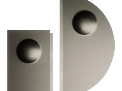 Fendi Casa Domino Luxury Mirror 3D model