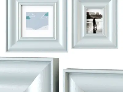 Childrens room paintings on the shelves 3D model