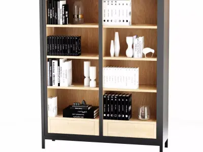 Cabinet with decor 3D model