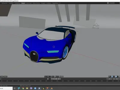 Bugatti Sport Car 3D model