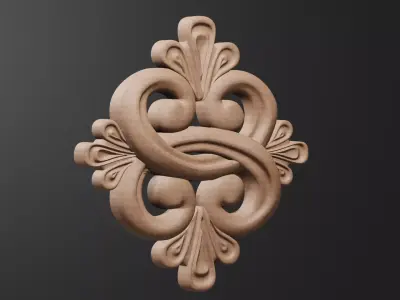 Decor for wood carving 3D print model purchase