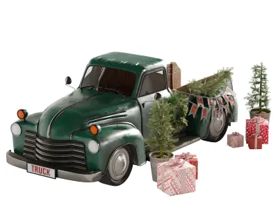 christmas truck 3D model