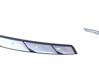 Turbo Lights Low-poly 3D model