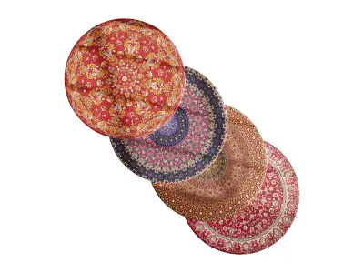 round carpet 28 3D model
