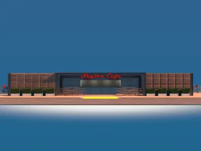 Cafe Building 3D model