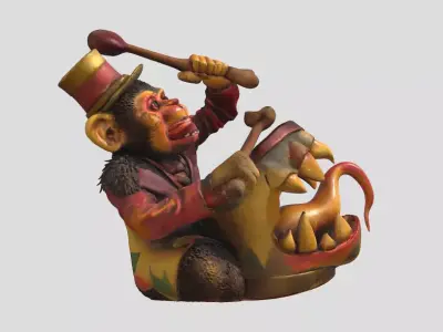 Creepy Monkey 3D print model