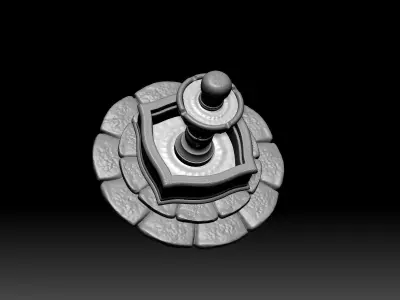 Fountain 3D model  Free 3D model